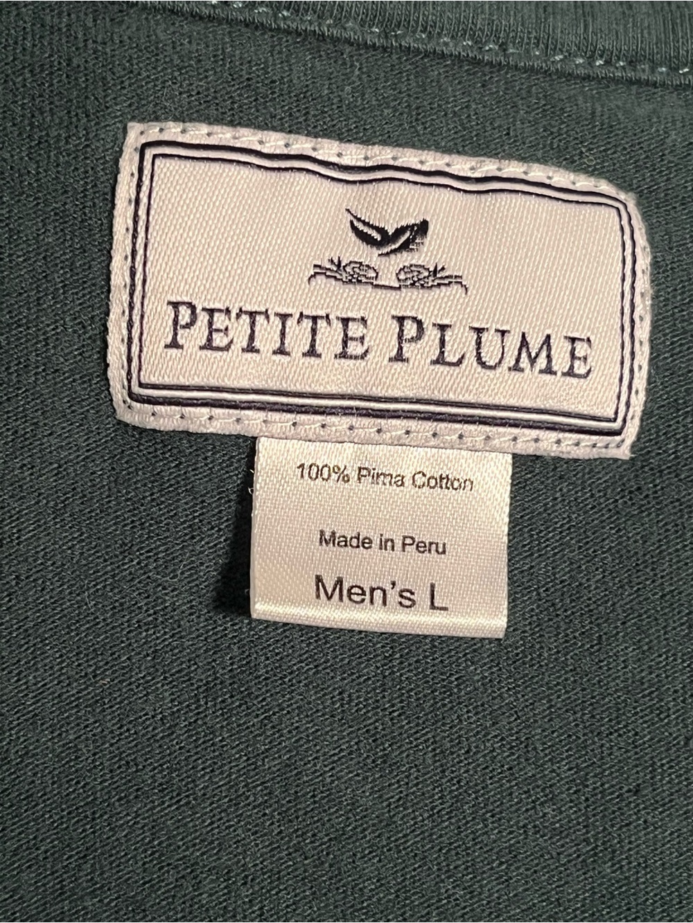 PETITE PLUME ( Menβs Cotton Pajama set ) Forest Green π²π²π²π²π²π² - Picture 4 of 5